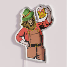 Load image into Gallery viewer, Neon Beer Bar Sign with Bigfoot and Oktoberfest Design