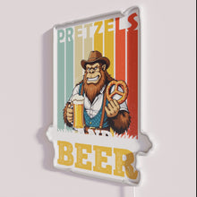 Load image into Gallery viewer, Vibrant Neon Sign for Oktoberfest Bigfoot Beer Party Decorations Fun
