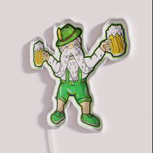 Load image into Gallery viewer, Vibrant RGB illuminated Oktoberfest themed neon beer lover decorative wall decor