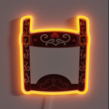 Load image into Gallery viewer, German-inspired Oktoberfest lederhosen costume with vibrant RGB neon accents