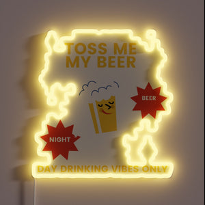 Proclaim your love for German brews with vibrant neon glow