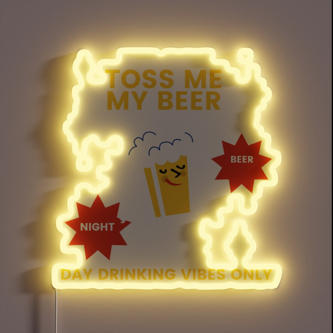 Proclaim your love for German brews with vibrant neon glow