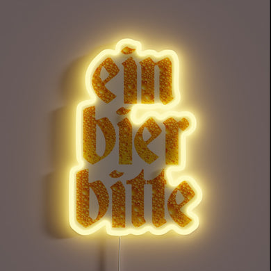 Add German flair to any room with this neon sign.