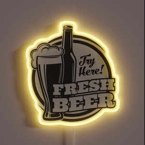 Authentic Oktoberfest-themed RGB neon sign for true German beer lovers.
