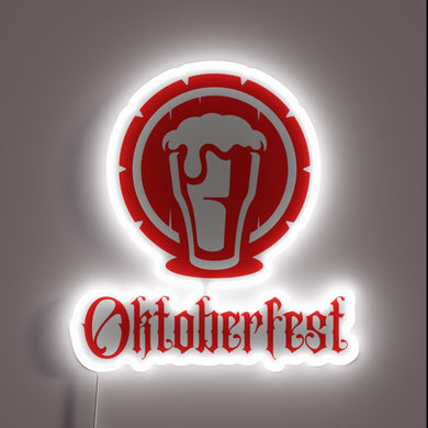 Add festive ambiance with vibrant Oktoberfest Red 2 neon lighting.