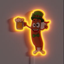 Load image into Gallery viewer, Vibrant German-themed LED neon sign with customizable color-changing lights.