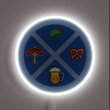 Load image into Gallery viewer, Vibrant Oktoberfest celebration in any room with this neon sign.