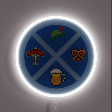 Vibrant Oktoberfest celebration in any room with this neon sign.