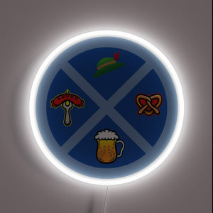 Vibrant Oktoberfest celebration in any room with this neon sign.