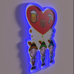Bringing festive ambiance with vibrant color-changing German beer festival nostalgia