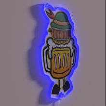 Load image into Gallery viewer, Glowing Beer Festival Decor - Traditional German Style Wall Sign