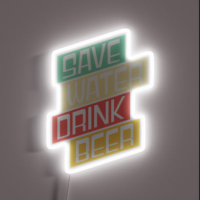 Vibrant electric beer festival decoration with customizable color-changing lights