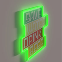 Load image into Gallery viewer, Celebrate German culture with vibrant Oktoberfest themed LED neon lighting.