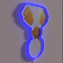 Load image into Gallery viewer, Colorful LED Oktoberfest themed sign with adjustable RGB lighting accents.