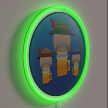 Load image into Gallery viewer, Vibrant German beer festival decor with dynamic color-changing lights.
