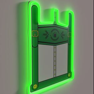 Vibrant Neon Sign Celebrating Traditional German Oktoberfest Culture and Heritage