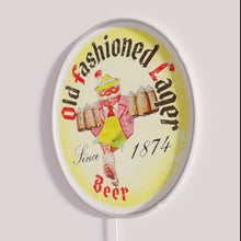 Load image into Gallery viewer, Old fashioned lager beer bar pub decorative neon sign display