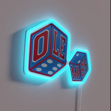 Load image into Gallery viewer, Vibrant Rebel-themed Neon Sign for College Football Fans&#39; Walls Decor.