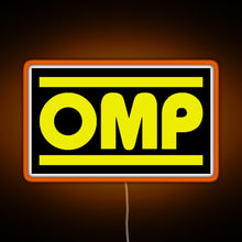 Load image into Gallery viewer, OMP Logo RGB neon sign orange