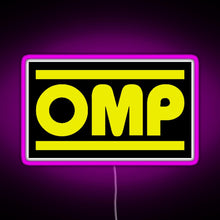 Load image into Gallery viewer, OMP Logo RGB neon sign  pink