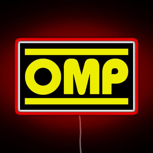 OMP Logo RGB neon sign red