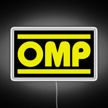 Load image into Gallery viewer, OMP Logo RGB neon sign white 