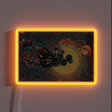 Load image into Gallery viewer, Vibrant neon lighting fixture featuring colorful Once Around The Sun design