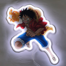 Load image into Gallery viewer, RGB Luffy Red Hawk neon sign
