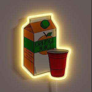 Electric orange glow illuminates with vibrant full-color LED signage display.
