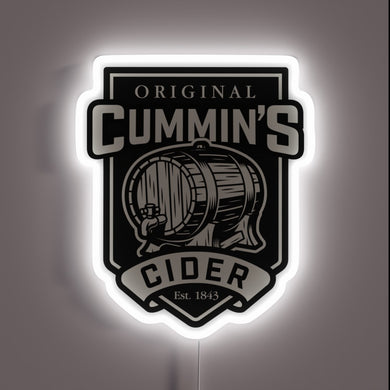 Authentic Original Cummings Cider RGB Neon Sign Art Decoration