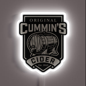 Authentic Original Cummings Cider RGB Neon Sign Art Decoration