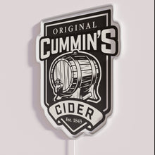 Load image into Gallery viewer, Original Cummins Cider brand logo neon RGB illuminated bar decoration
