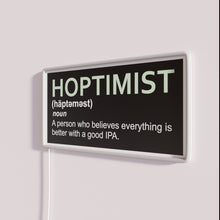 Load image into Gallery viewer, Brighten Up Your Space with Retro Inspirational HOPTIMIST Neon Sign Art