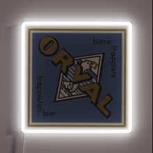 Load image into Gallery viewer, Vibrant Orval Brewery-inspired RGB neon sign for craft beer enthusiasts.