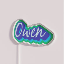 Load image into Gallery viewer, Neon Bar Signs in Vibrant Blue and Green Colorful Illumination