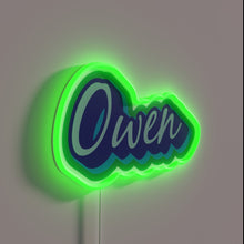 Load image into Gallery viewer, Vibrant Neon Sign Featuring Charismatic Character in Blue and Green Hue