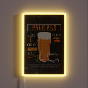 Vibrant Hops Illuminated Neon Sign for Craft Brewery or Bar