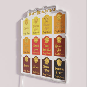 Artesanal Neon Sign with RGB Color Changing Flavorful Palette Accents