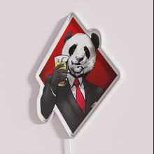 Load image into Gallery viewer, RGB Neon Bar Sign with Happy Panda and Beer Quote