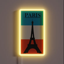 Load image into Gallery viewer, Paris vibes glow bright — Eiffel Tower elegance meets retro neon charm.