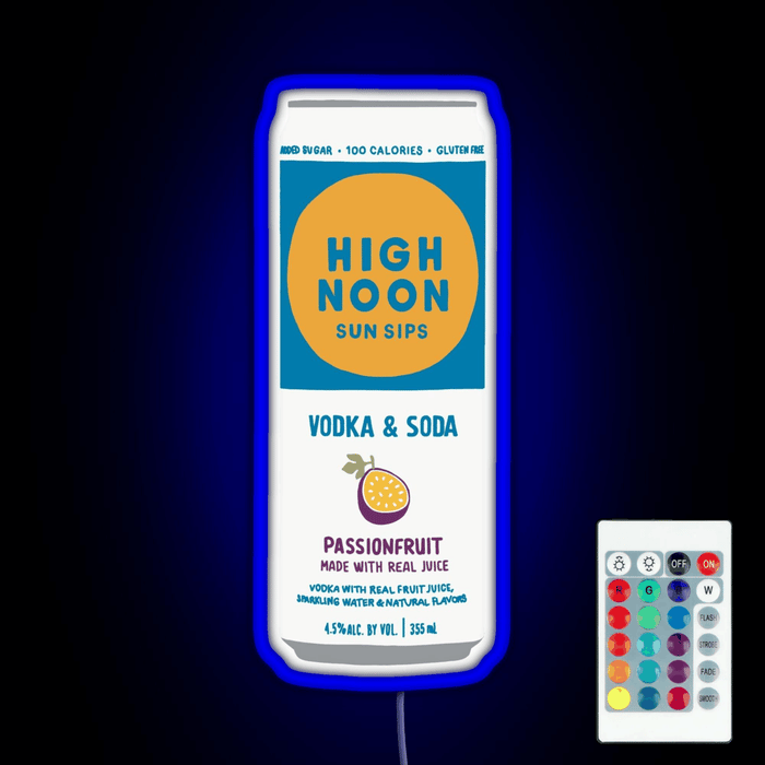 Passionfruit High Noon RGB neon sign remote