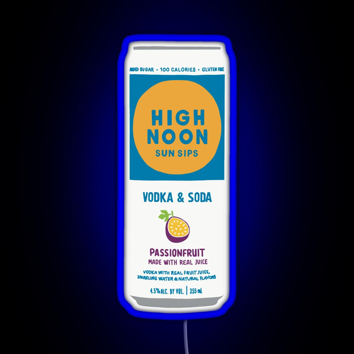 High Noon Sign Passionfruit High Noon Rgb Neon Sign – Neon Factory
