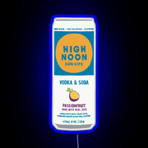 Passionfruit High Noon RGB neon sign blue