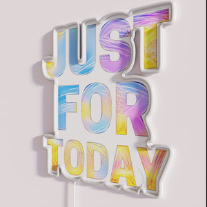 Pastel Color Inspirational Sobriety Recovery Sign for Today's Struggles Motivation