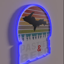 Load image into Gallery viewer, Neon Yooper themed beer sign for enthusiasts from Upper Peninsula.