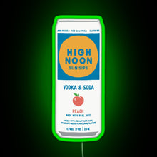Load image into Gallery viewer, Peach High Noon RGB neon sign green