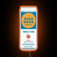 Load image into Gallery viewer, Peach High Noon RGB neon sign orange