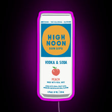 Load image into Gallery viewer, Peach High Noon RGB neon sign  pink