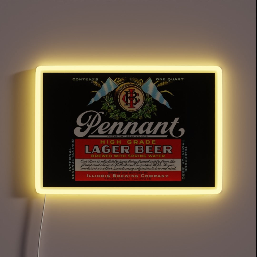 Pennant Lager Beer Rgb Led Sign – Neon Factory