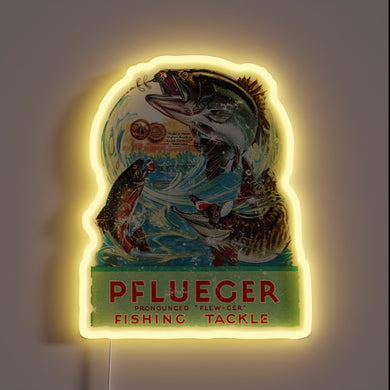 Electrify your fishing passion with this vibrant, color-changing neon light.